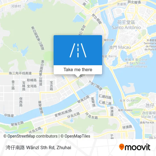 湾仔南路 Wānzǐ Sth Rd map