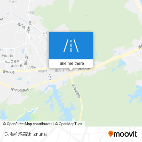 珠海机场高速 map