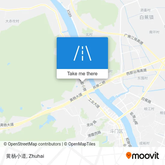 黄杨小道 map