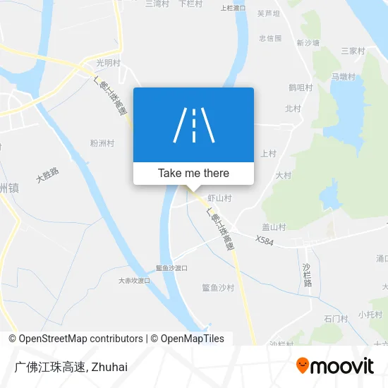 广佛江珠高速 map