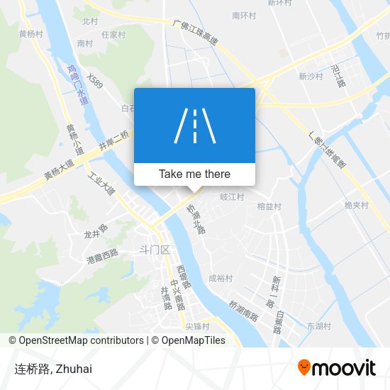 连桥路 map