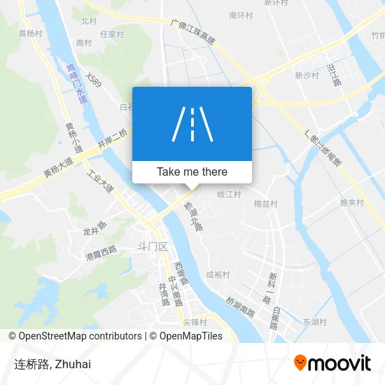 连桥路 map