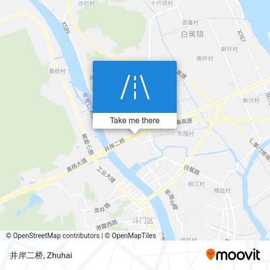 井岸二桥 map