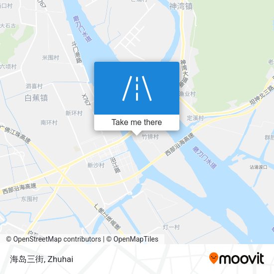 海岛三街 map