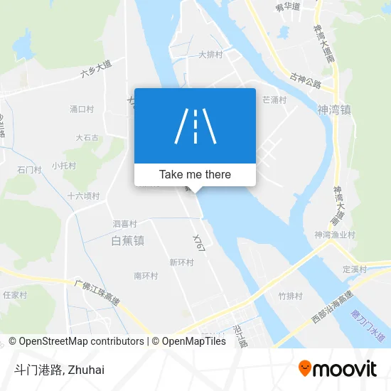 斗门港路 map