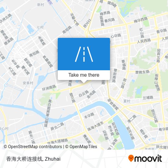 香海大桥连接线 map