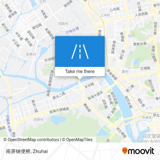 南屏钢便桥 map