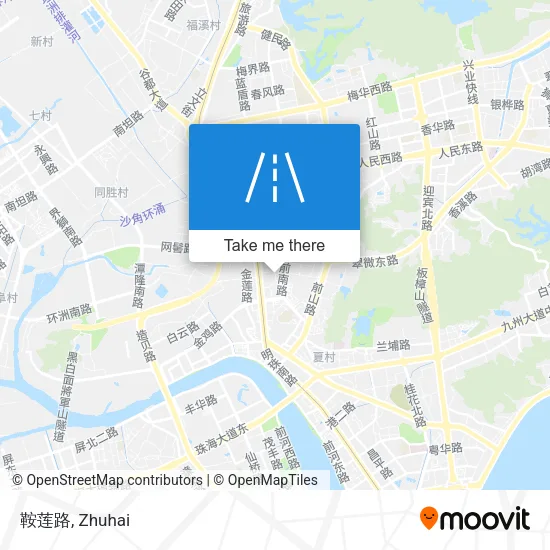 鞍莲路 map