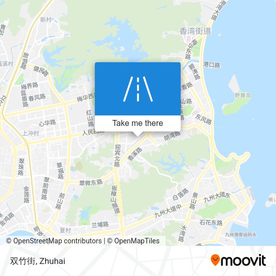 双竹街 map