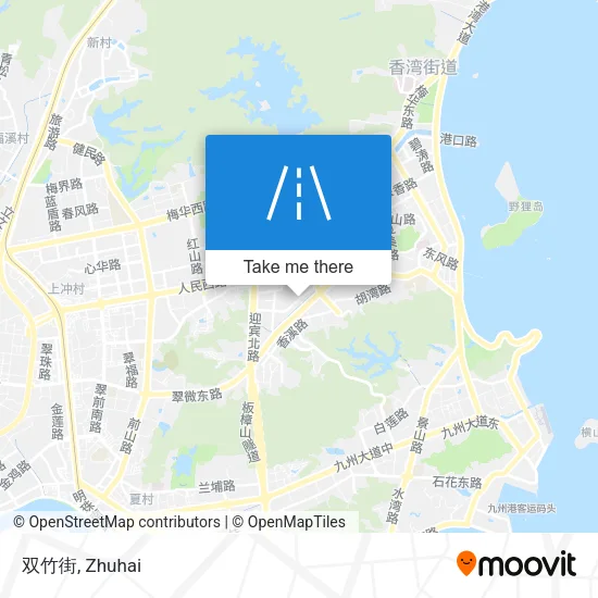双竹街 map