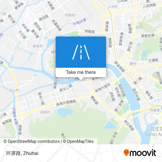 环屏路 map