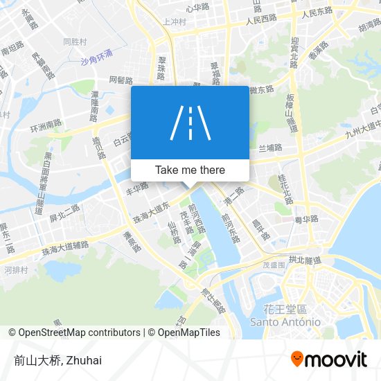 前山大桥 map
