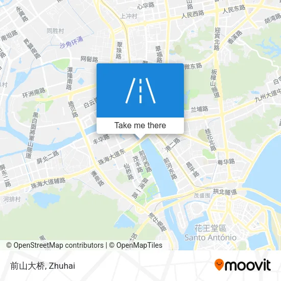 前山大桥 map
