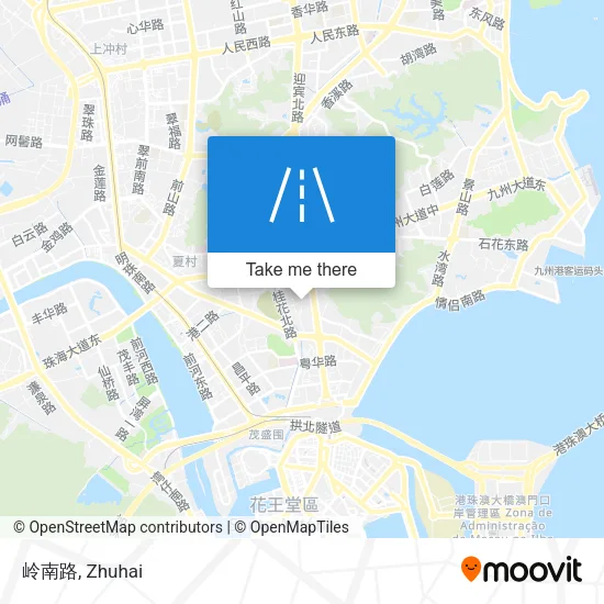 岭南路 map