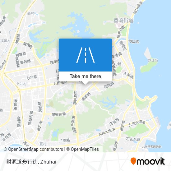 财源道步行街 map