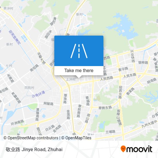 敬业路 Jinye Road map