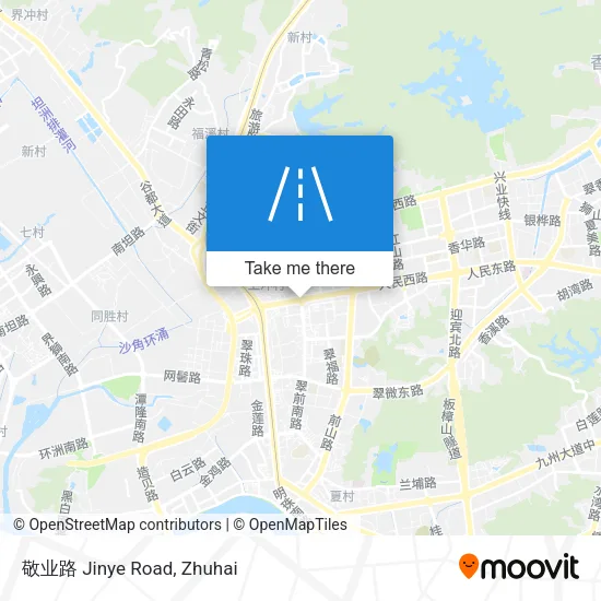 敬业路 Jinye Road map