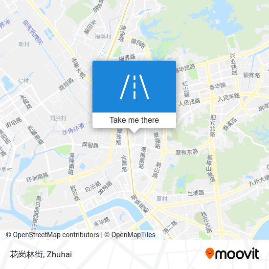 花岗林街 map