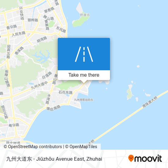 九州大道东 - Jiǔzhōu Avenue East map