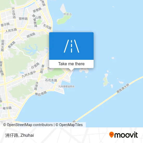 洲仔路 map