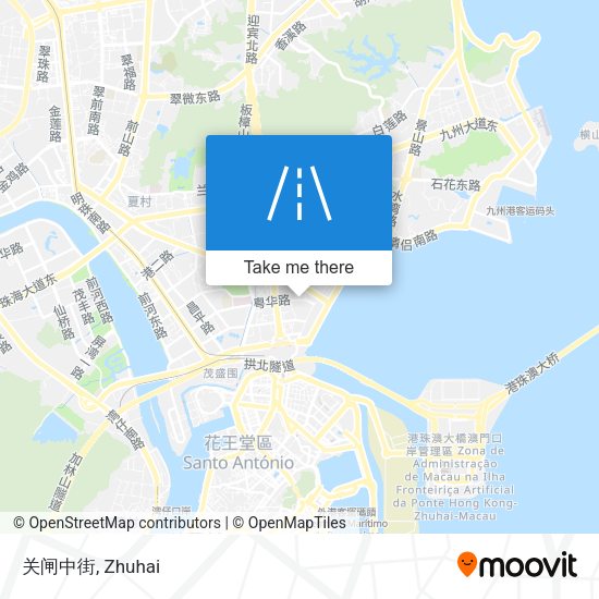 关闸中街 map