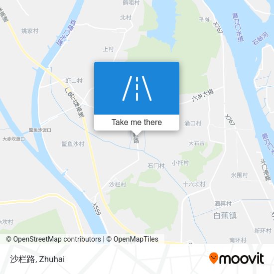 沙栏路 map