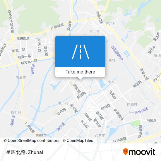 星晖北路 map
