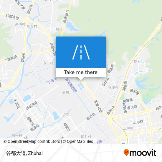 谷都大道 map