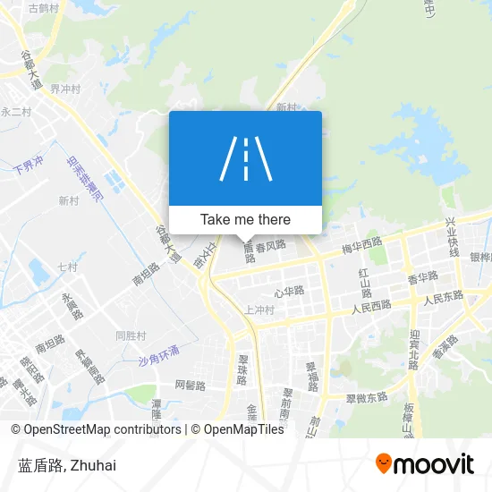 蓝盾路 map