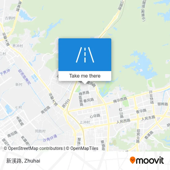 新溪路 map