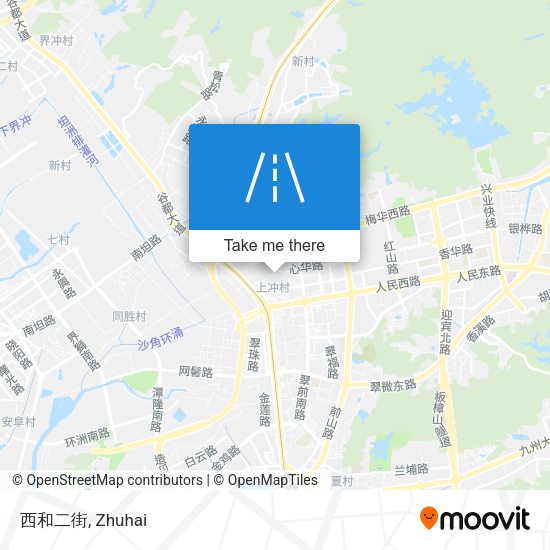西和二街 map