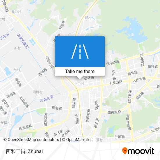 西和二街 map