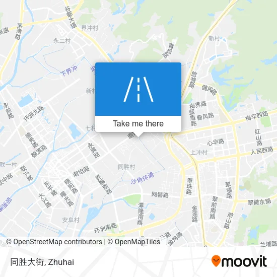 同胜大街 map