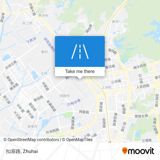 扣扉路 map