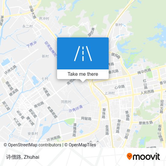 诗僧路 map