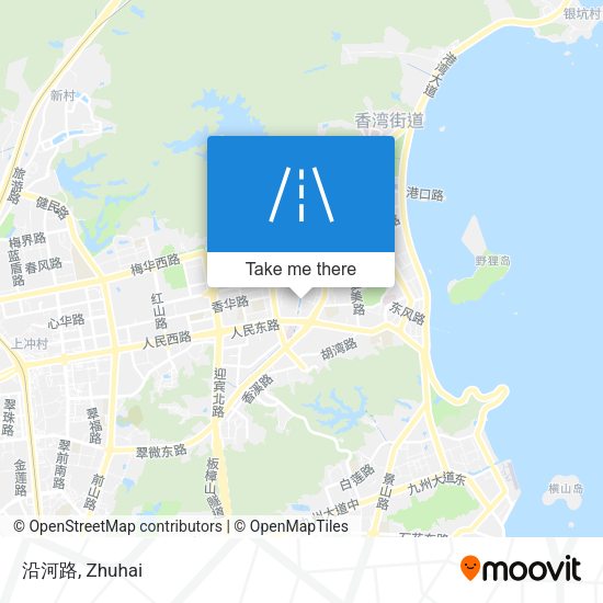 沿河路 map