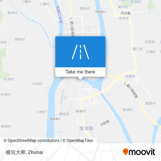 横坑大桥 map