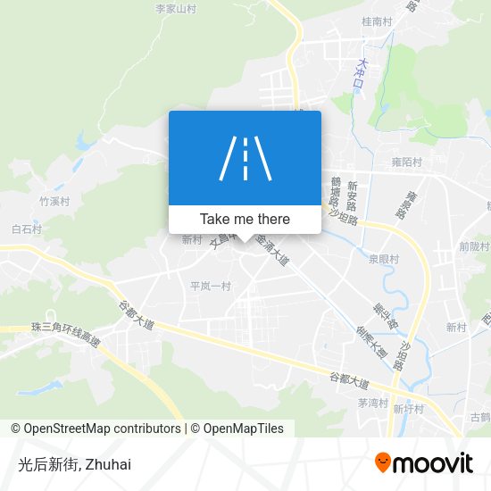 光后新街 map
