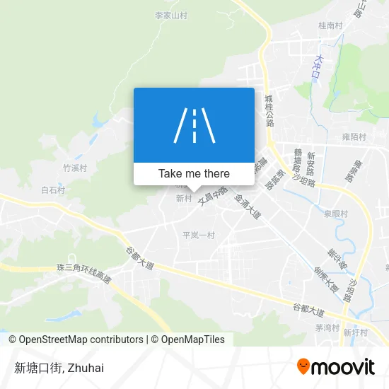 新塘口街 map