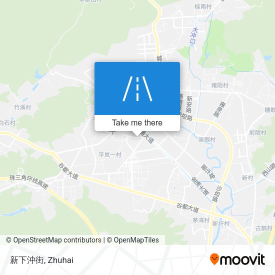 新下沖街 map