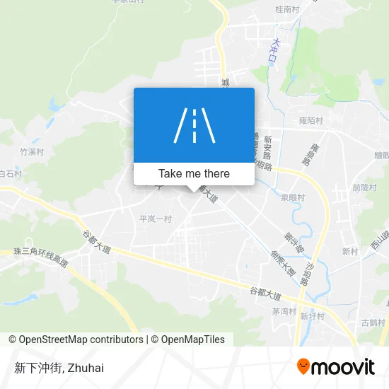 新下沖街 map