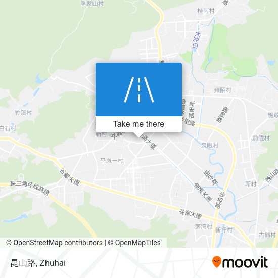 昆山路 map