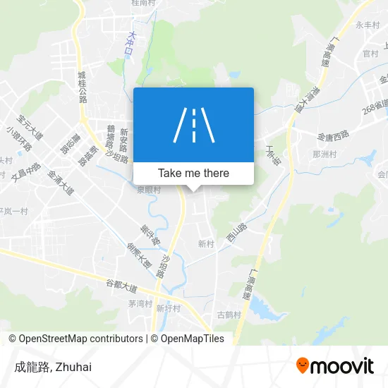 成龍路 map