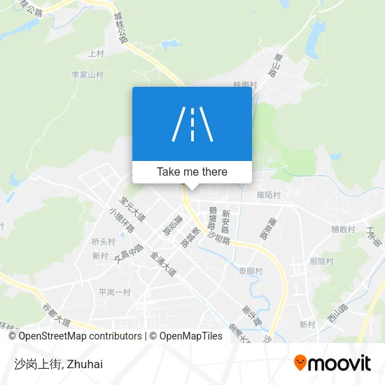 沙岗上街 map