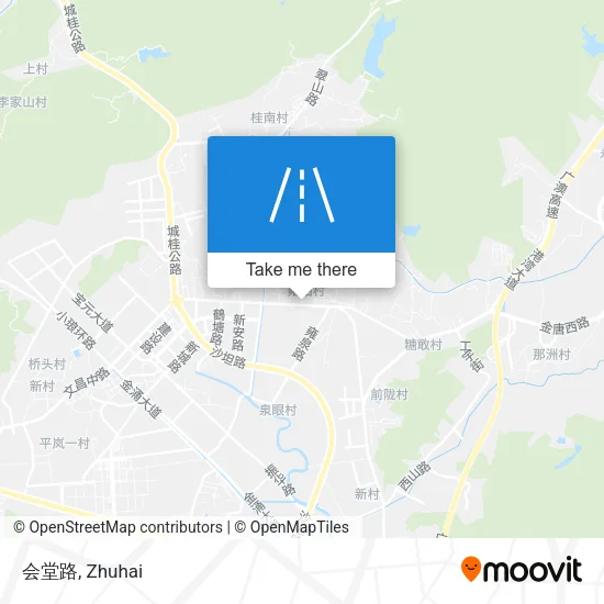 会堂路 map