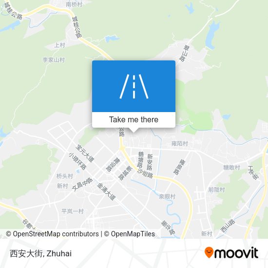 西安大街 map