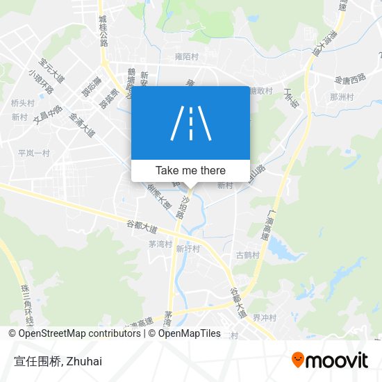 宣任围桥 map