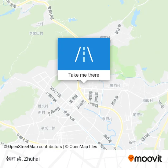 朝晖路 map