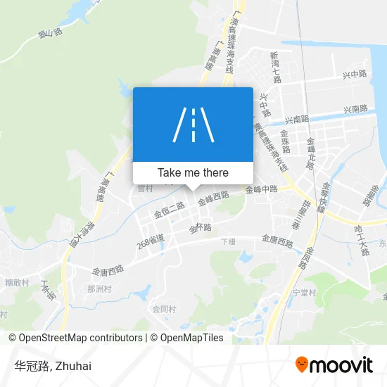 华冠路 map