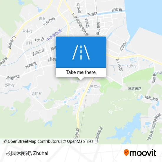 校园休闲街 map
